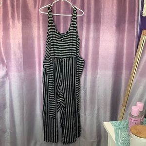 Torrid size 2 striped jumpsuit NWT